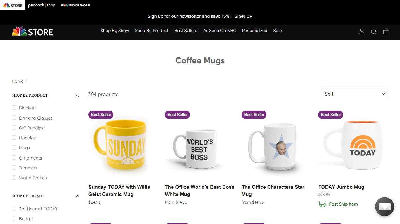 Coffee Mugs | NBC Store